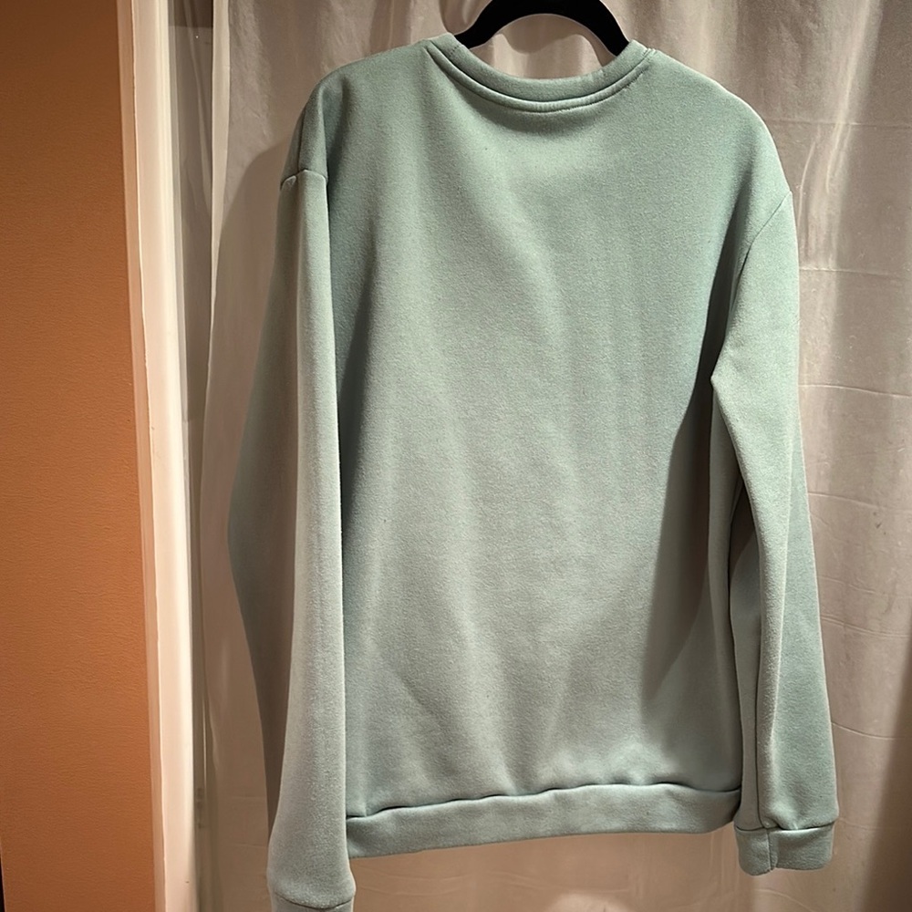 Women’s light green crew neck sweatshirt Shein - Picture 2 of 2